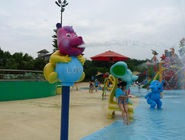 Children Colorful Water Play Area Piggy Spray Fiberglass Equipment