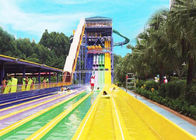 Customized Body Water Slide Bright Color FRP Large Aqua Park Equipment