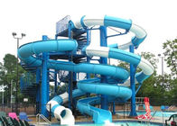 Aqua Play Fiberglass Water Slide , Combination Commercial Pool Water Slides