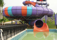 Super Bowl Water Slide / Theme Water Park Amusement Slide For Large Swimming Pools