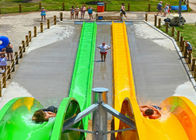 6 Guests Per Time Colorful Custom Fiberglass Water Slides