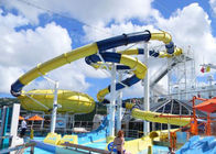 Mix Color Outside Fiberglass Custom Water Slides With One Year Wanranty