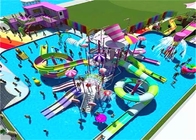 Water Slide Interactive Family Water Park Equipment Candy Style For Teenager