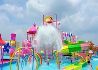 Water Slide Interactive Family Water Park Equipment Candy Style For Teenager