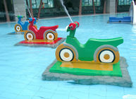 Spray Motorcycle Group Water Park Playground Equipment Customized