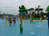 Eco-friendly Water Park Equipment Frog Spalsh Mix Color Kids' Water Playground