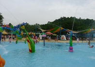 Outdoor Colorful Kids Aqua Park Playground With Fiberglass Spray Entertainment Equipment