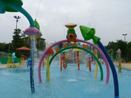 Galvanized Carbon Steel Water Spray Park Equipment Colorful Customized Water Toys