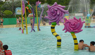 Children Water Playground Croal Flower Aqua Park Equipment Water Pool Toys Lotus Seedpod Spray