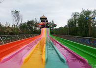 Muti - Color Racing Outdoor Fiberglass Water Slides For Youth / Children
