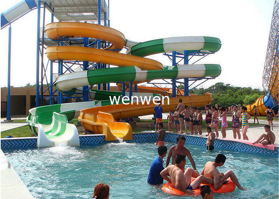 Hotel Resort Water Park Slide Fiberglass Water slide Aqua Theme Park Equipment