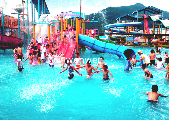 Fiberglass Kids Water House Playground Inside Water Parks With Pump