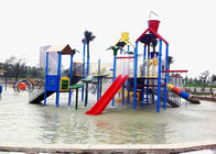 OEM Fiberglass Water Park Construction , Kids Water Playground Equipment System