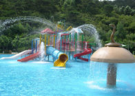 Children Play Water Park Construction , 9.5*6.5m Kids Water Playground Equipment