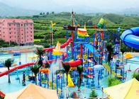 Children Water Aqua Playground , Customized Fiberglass Water Slide
