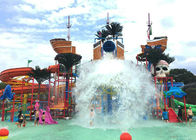 Giant Water Park Playground Fiberglass Slide Equipment Area For Theme Park
