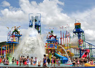Giant Water Park Playground Fiberglass Slide Equipment Area For Theme Park