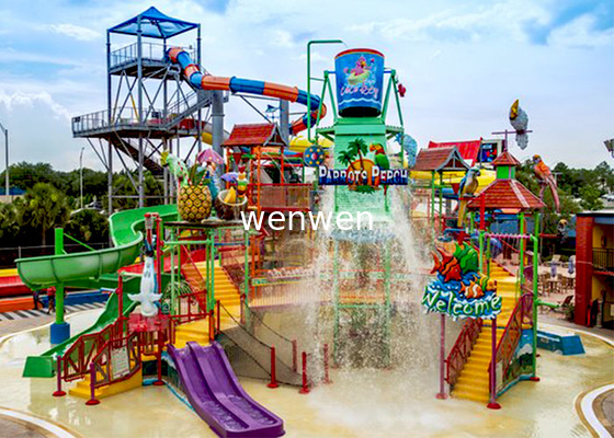 Colorful Seaside Water Playground Equipment