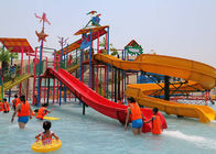 Colorful Outdoor Aquatic Play Equipment 12m Height Fiberglass Slide