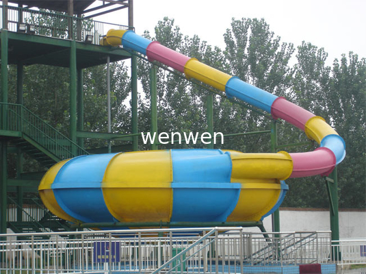 Durable Giant Space Bowl Slide Custom Aqua Park Equipment 12 Meter Tower