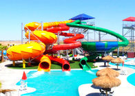 Giant Spiral Water Park Slide , Custom Pool Slides For Kids / Adults