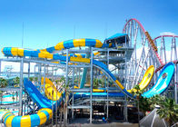 Giant Custom Water Slides Commercial Aqua Playground Open / Close Style Combined