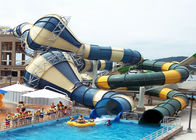 Giant Custom Water Slides Commercial Aqua Playground Open / Close Style Combined