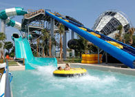 Holiday Resort Spiral / Long Water Slide Adult Commercial Colorful FRP