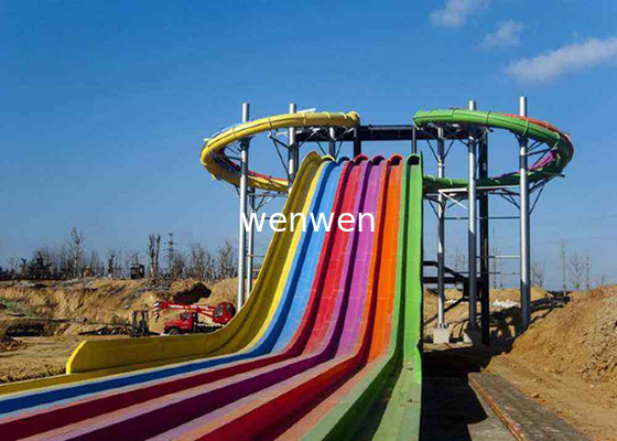 Extreme Fiberglass Water Slide , Swimming Pools Whizzard Rainbow Water Slide