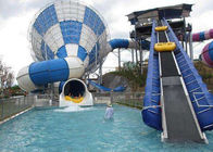 2 People Aqua Park Funnel Water Slide Fiberglass Super Bowl 19m Height