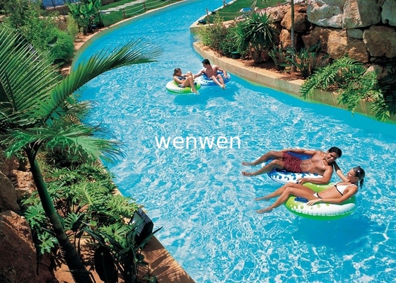 Family Fun Water Park Lazy River Artificial Pool With High - Pressure Air Pump