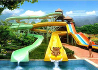 Screaming Anti Ultraviolet High Speed Water Slide Rides For Resort
