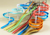 Holiday Resort Spiral / Long Water Slide Adult Commercial Colorful FRP