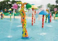 Flower Flowing Children Water Playground Customized Multi Color Spray