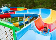 Family Open Spiral Slide Outdoor Custom Size For Aqua Park Resorts