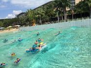 PLC Control Amusement Water Park Wave Pool For Surfing