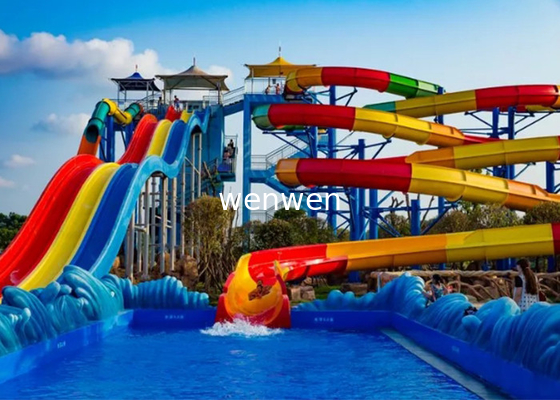 1 Rider Water Park Slide Constructed with Durable Fiberglass and Load 1Rider/Slide