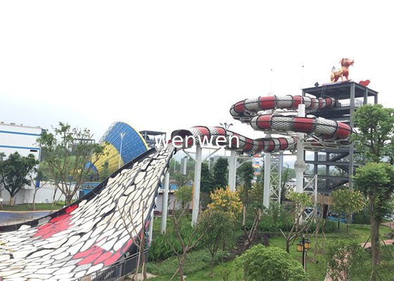 Customizable Platform Height Aqua Park Equipment Constructed with Top- Fiberglass Material