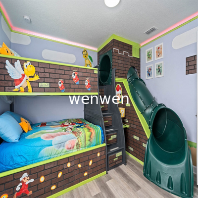 Unlock a new experience of parent-child accommodation. The charm of the slide equipment in the hotel parent-child room