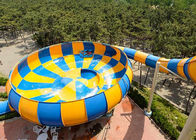 Colorful Super Bowl Water Slide Playground / Fiberglass Water Slide Water Park Project