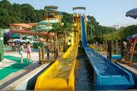 Stimulating Fiberglass Water Park Slide / High Speed Water Play Equipment For Adults