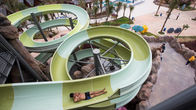 Water Park Construct Fiberglass Open Spiral Water Park Slide 400 Rider / H / Lane