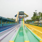 Resort Park Adult Rainbow Fiberglass Water Slide With Buffer Groove