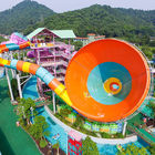 FRP Boomerang Custom Fiberglass Water Slides For Amusement Park