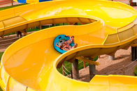 Holiday Resort Family Water Slide / 4 Person Capacity Fiberglass Pool Slide