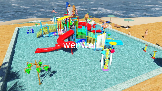 Commercial Kid Water Park Design Fiberglass Pool Play Water Equipment