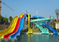 Adult Or Children Combined Spiral Water Slide / Water Park Equipment