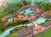 Customized Amusement Water Park Fiberglass Water Slide Aqua Park Design