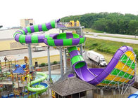 Stable Running Spiral Tube Water Slide Customized Color Easy Operation