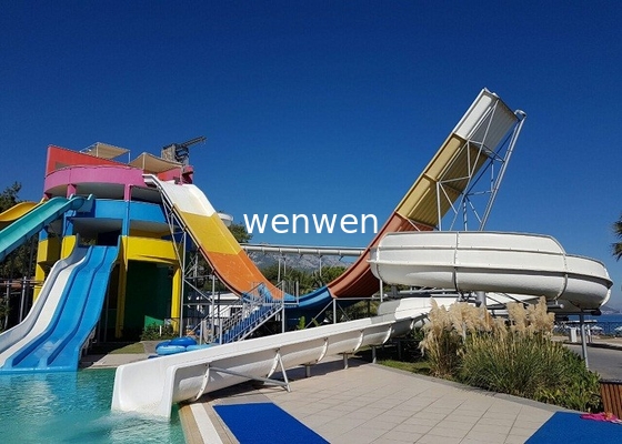 Adult High Speed Water Slide Commercial Splash Park